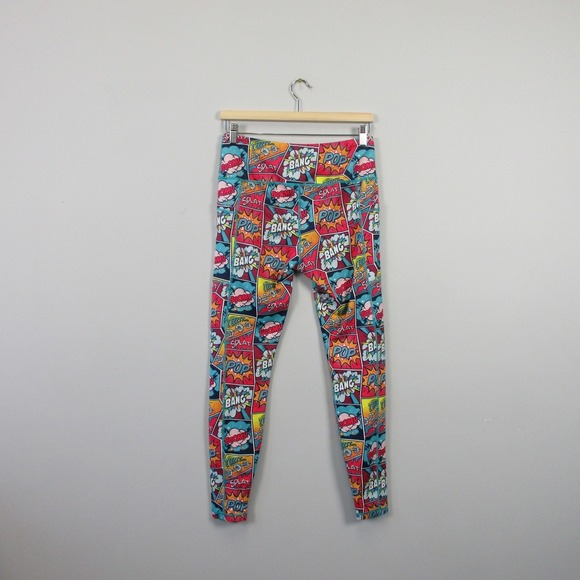 Constantly Varied Gear Leggings Women M Comic Book Pop Art Print Athleisure 242 - Picture 2 of 11